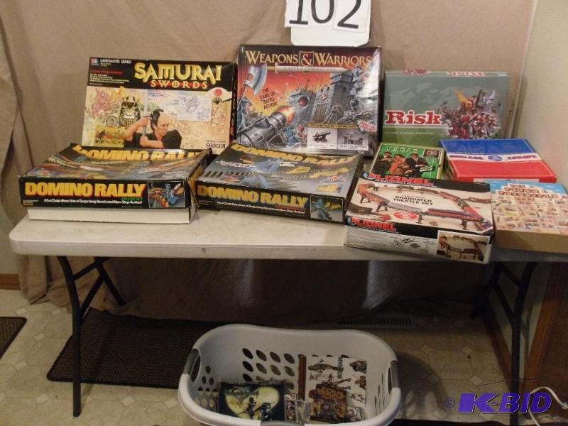 Lot of Vintage and Collectible Games. Samurai...
