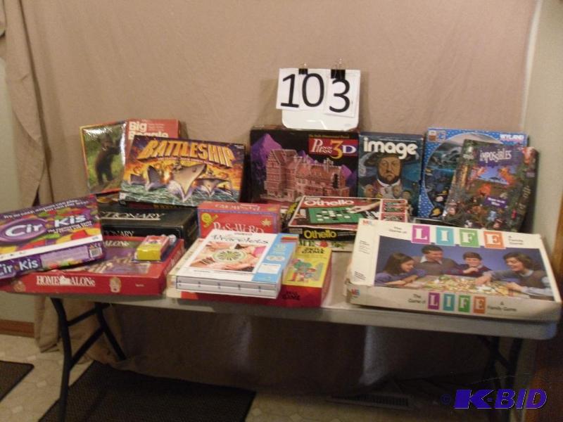 Lot of Assorted Games and Puzzles. A few are ...