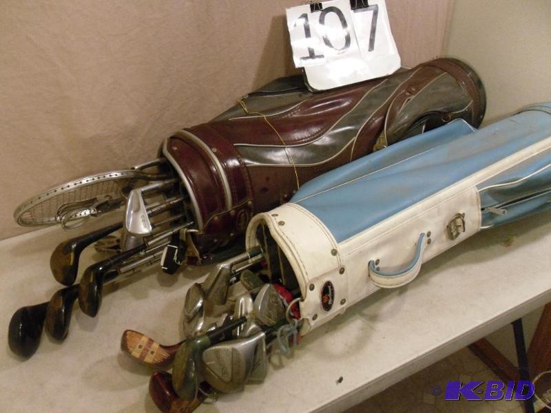 2 Sets of Golf Clubs and Bags. See pics for c...