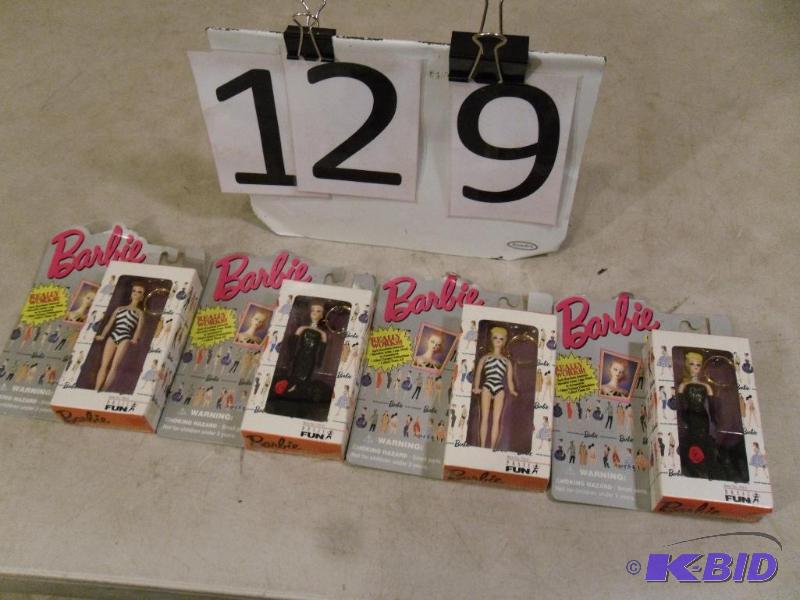 Lot of 4 Barbie Collectible Keychains....