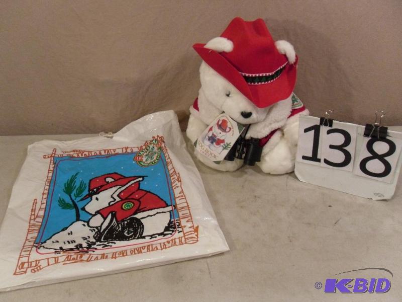 Daytons 1995&nbspSantabear with Bag....