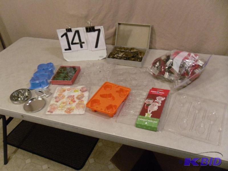 Lot of Cookie Cutters, Candy Molds, and More....