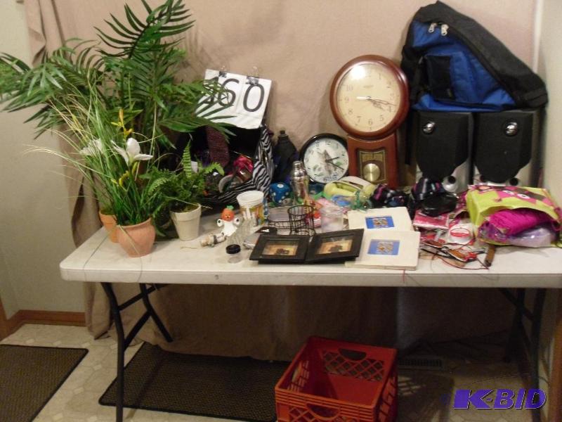 Treasure Chest Lot Speakers, Sewing Stuff , ...