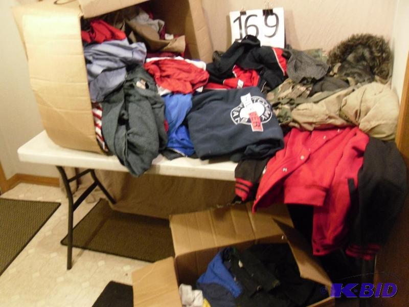 Large Lot of Mens Clothing. Styles, sizes, an...