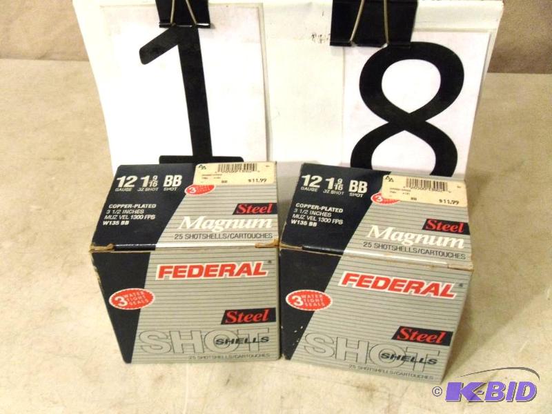 50 Rounds of Federal 12 GA 3.5&quot Shot Gun...