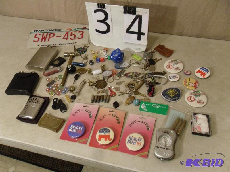MN House of Rep Intern Button Name Tag, Keys,...