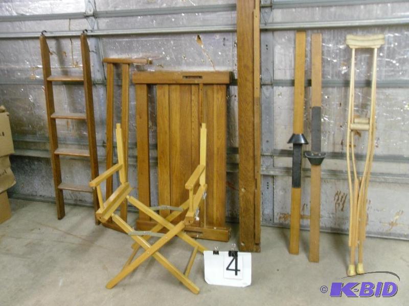 Lot of pinterest materials. Wooden crutches, ...