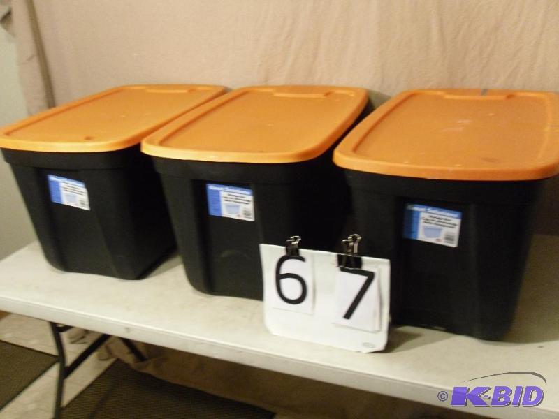 Lot of 3 Totes with Lids....