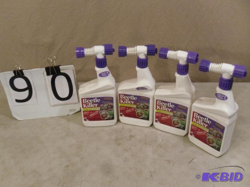 4 New Bottles of Bonide Beetle Killer. 32 fl ...