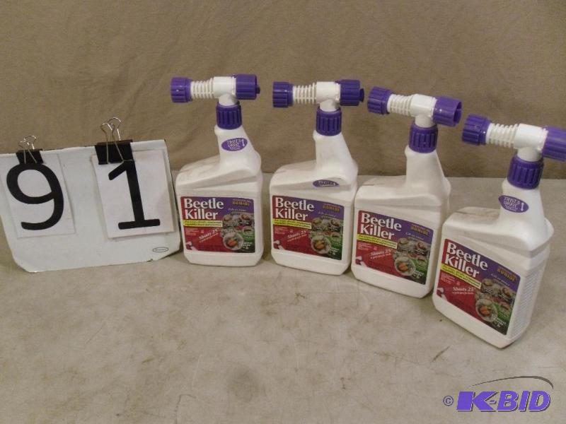 4 New Bottles of Bonide Beetle Killer. 32 fl ...