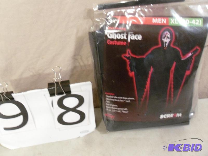 New Mens&nbspXL Adult Bleeding Ghost Face Co...