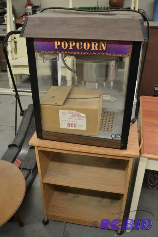 lot 186 image: Popcorn Popper Machine, Stand