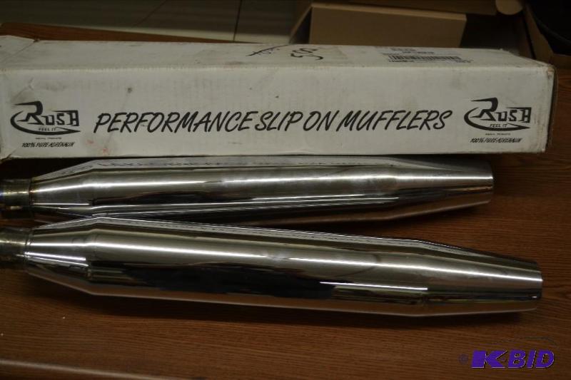 lot 210 image: Harley Davidson Slip on Performance Mufflers