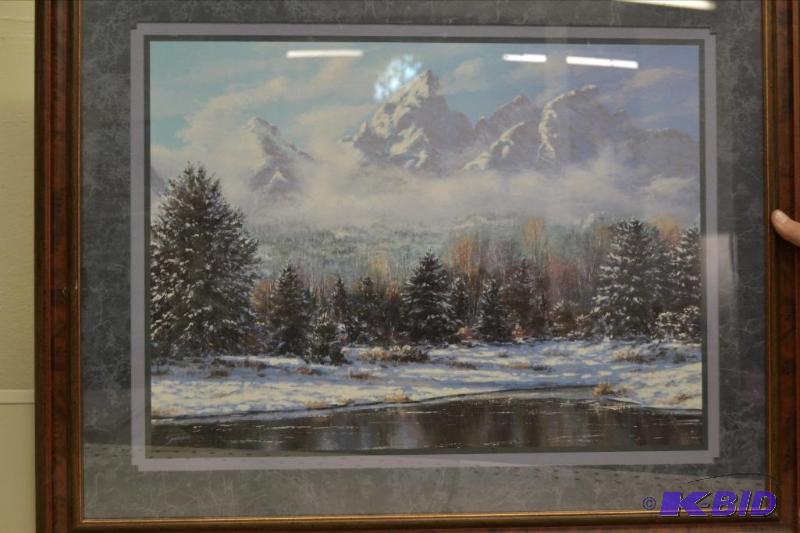 lot 44 image: Mountain Scene Print
