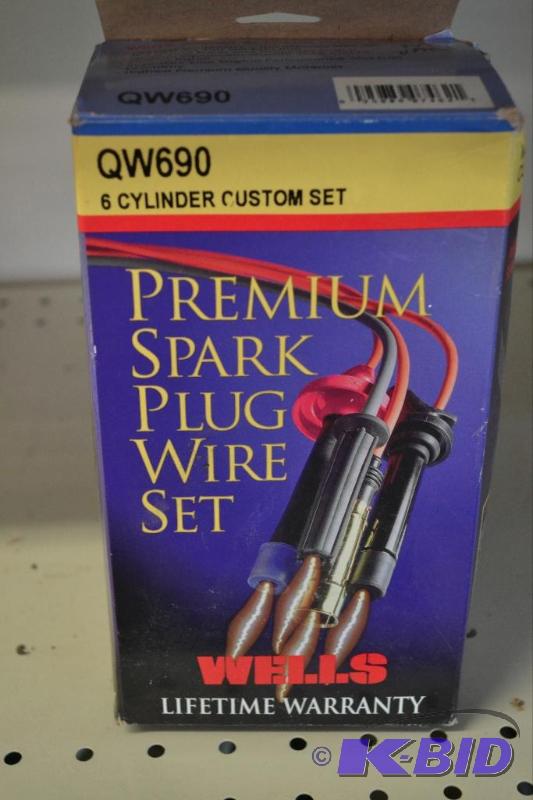 lot 67 image: Wells 6 Cylinder Spark Plug Wire Set
