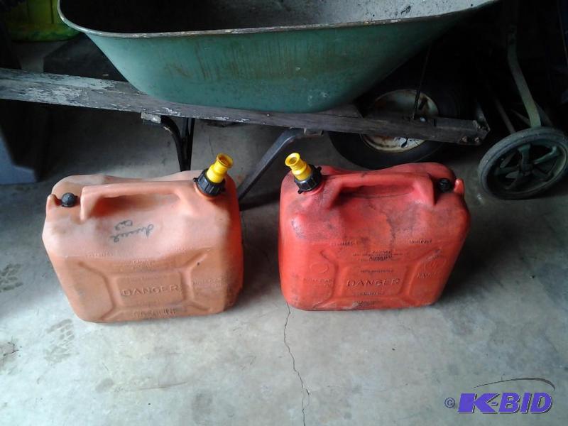 Assortment of Gas Cans