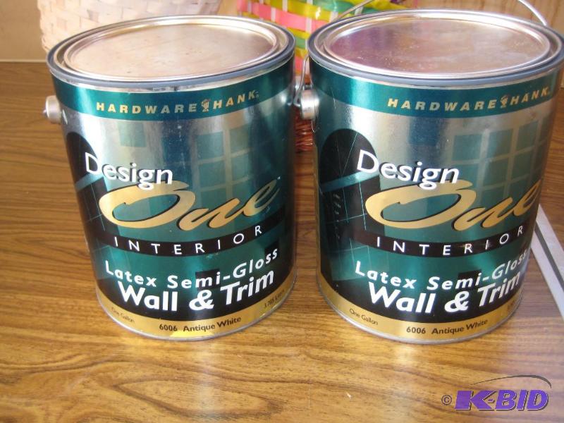 Two Gallons of Hardware Hank Antique White (6006) Paint