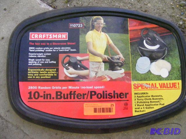 lot 25 image: Craftsman 10 Bufferpolisher. new in bucket...
