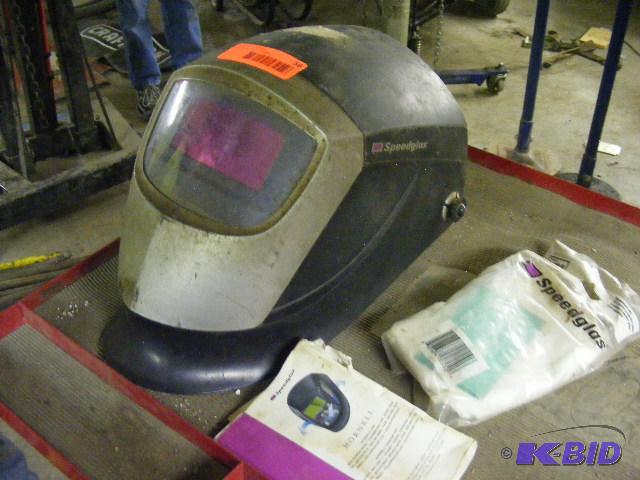 lot 56 image: Speedglas Auto-Darkening Welding Lense and He...