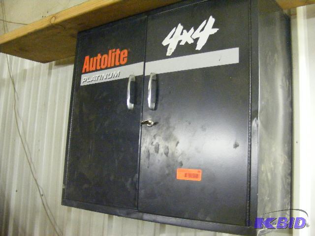 lot 66 image: Autolite Platinum 4x4 Metal Cabinet, includes...