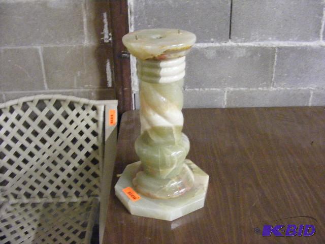 Marble Table Base, no top. 19 tall, 12 di...