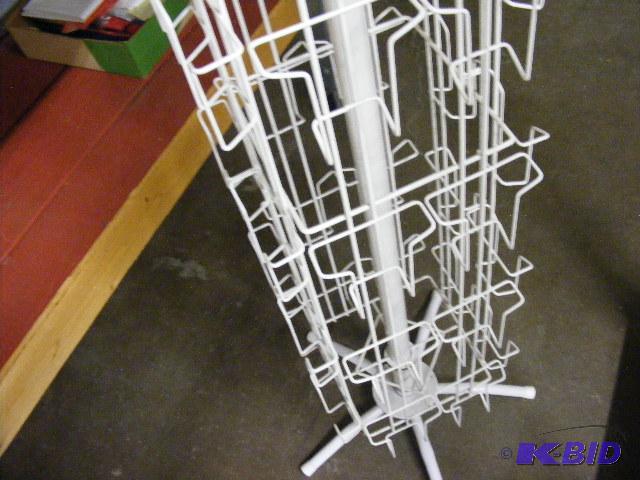 Rotating Brochure rack, 14 slots on each side...