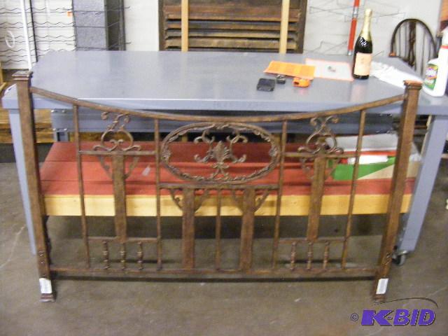 Wrought Iron Bed Frame Headboard only. 5 wid...