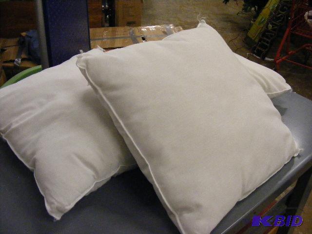 3 white pillows...