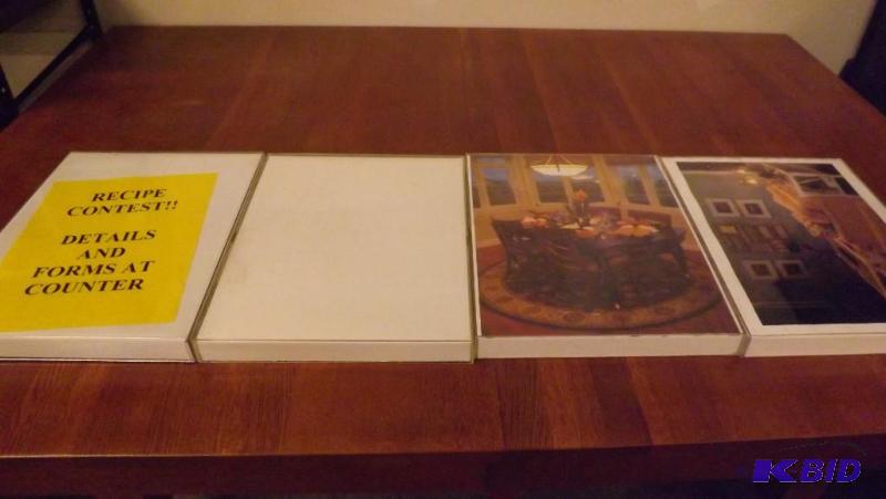 Set of 4 Plastic Display Frames, approx 11x14...