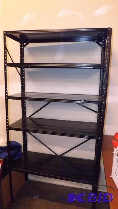 Metal Shelving Unit, 5 shelves, approx 70.75...