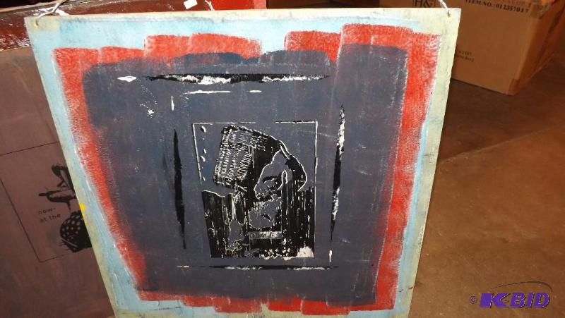 Paintings, or screen Printed Pictures. Painte...