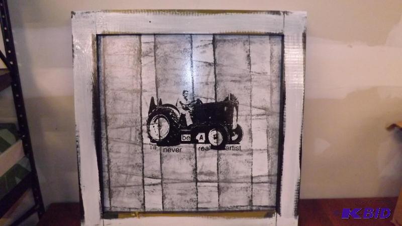 Paintings, or screen Printed Pictures. Painte...