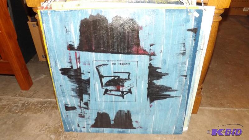 Two Sided Paintings, or screen Printed Pictur...