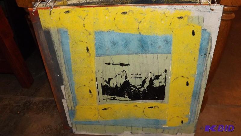 Paintings, or screen Printed Pictures. Painte...