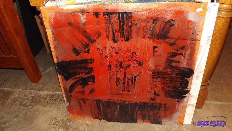 Paintings, or screen Printed Pictures. Painte...