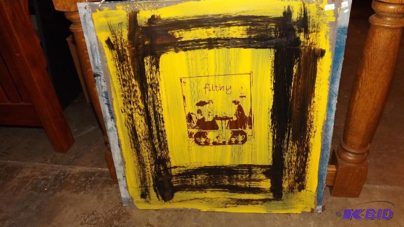 Paintings, or screen Printed Pictures. Painte...