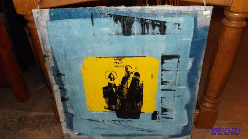 Paintings, or screen Printed Pictures. Painte...
