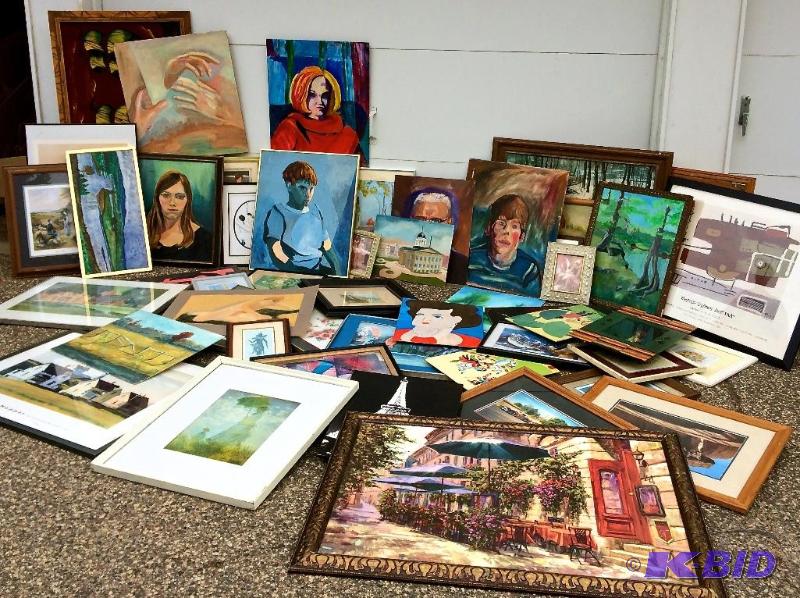 Entire storage LOT of art The late estate of the artist F. Simmons