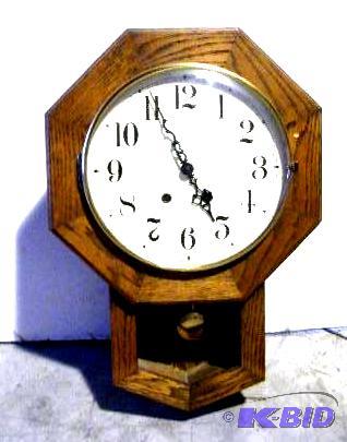 Oak Wall Clock - Has key and pendulum - From ...