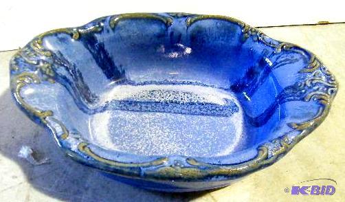 Hand Made Pottery Dish - 10&quot l x 7&quot...