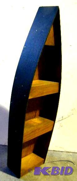 Green Wooden Canoe - 19&quot h x 5.5&quot w...