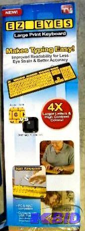 As Seen On TV EZ Eyes Keyboard - Large print ...
