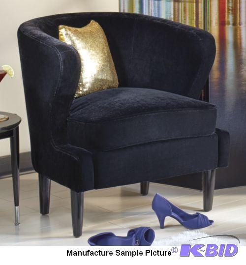 Black Velvet Cradle Chair - With a back that ...