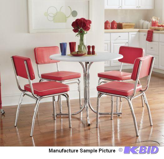 White Round Retro Dining Table -&nbspThe rou...