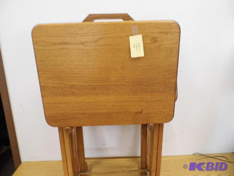 3 Wood TV Trays