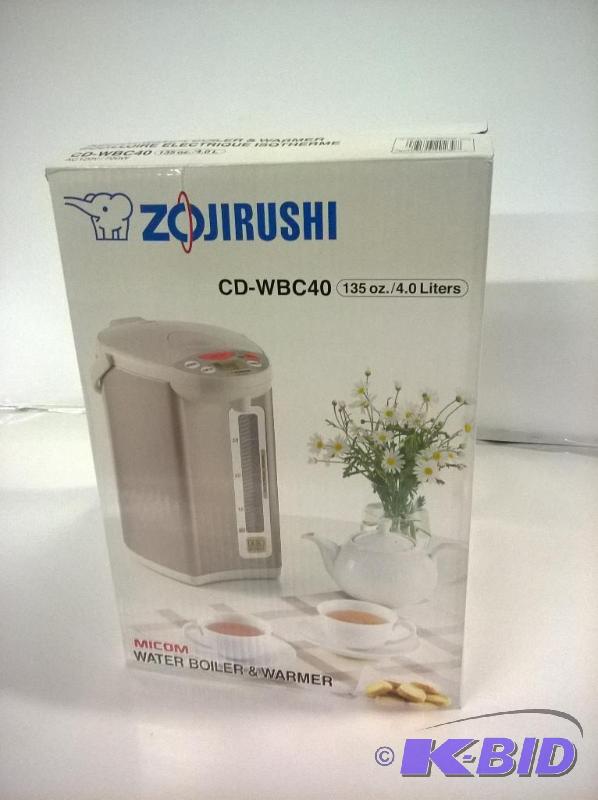 lot 1 image: Zojirushi CD-WBC40 4-Liter Electric Water Boiler and Warmer