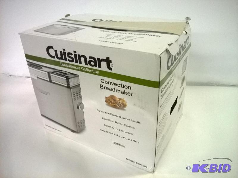 lot 11 image: Cuisinart CBK-200 2-Pound Convection Automatic Breadmaker