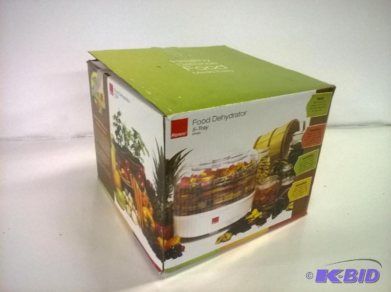 lot 22 image: Ronco FD1005WHGEN 5-Tray Electric Food Dehydrator