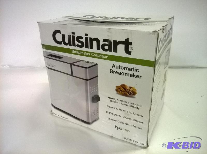 lot 36 image: Cuisinart CBK-100 2-Pound Programmable Breadmaker