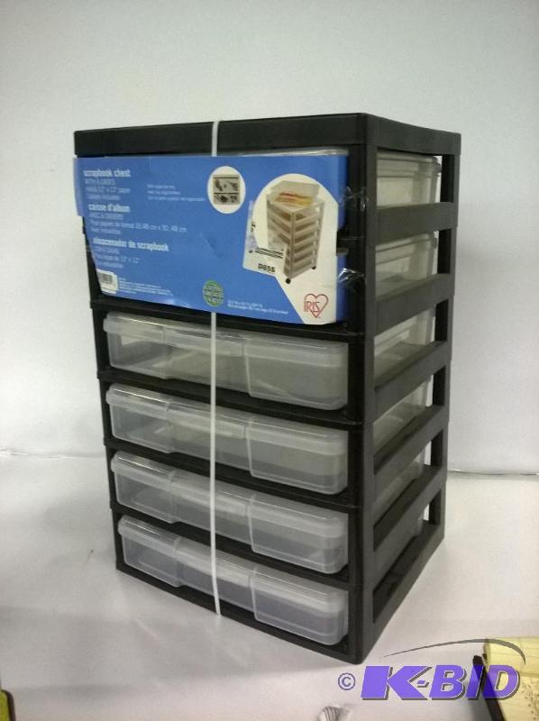 lot 73 image: IRIS Project and Scrapbook Carts 6 Case Chest, SBC-356